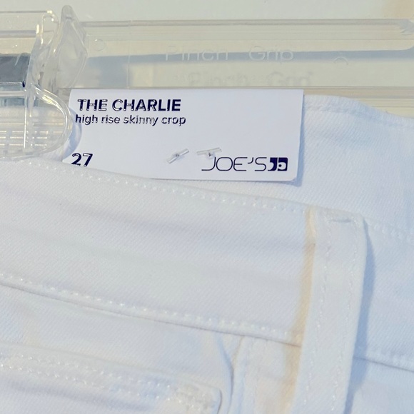 JOE'S NWT Flawless The Charlie High Rise Skinny Crop White Jeans Size 27 - Picture 5 of 9